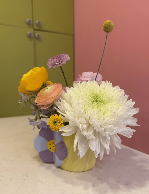 Lilies Bloom Mug Honey Jar